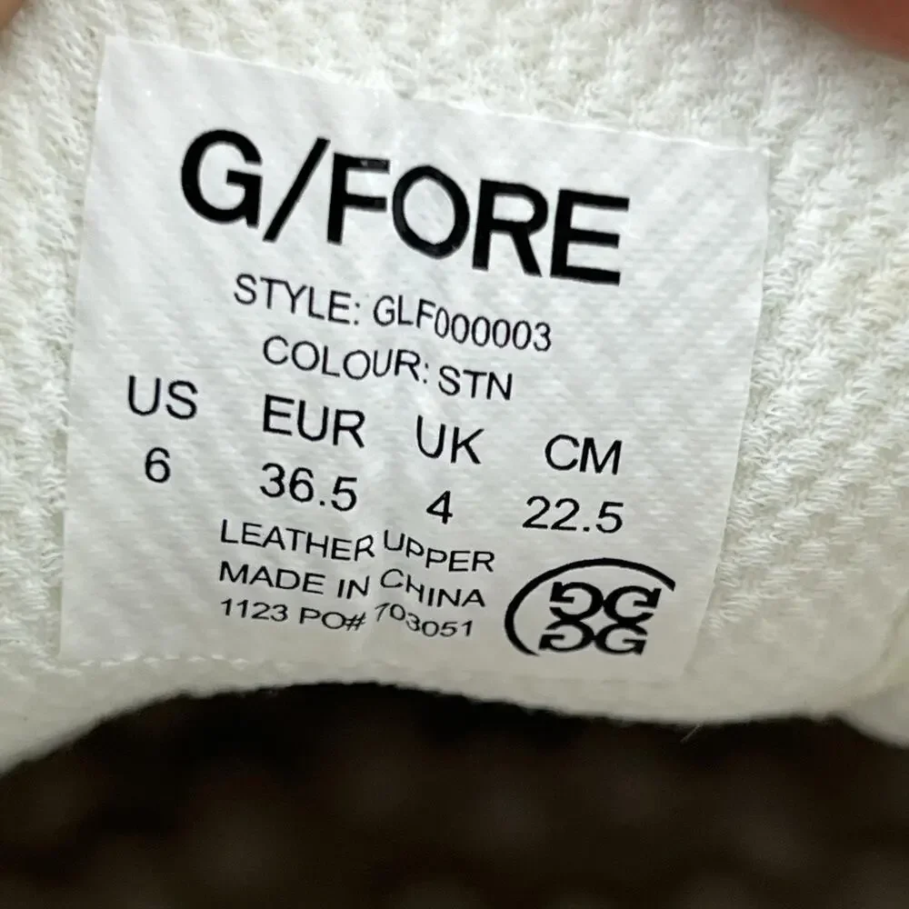 G/Fore Gallivanter Studded Golf Shoes Women Size 6 White Spikeless Sneakers NEW